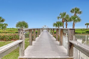 Property grounds - Heated pool, hot tub, and private beach access! (Cape Canaveral)