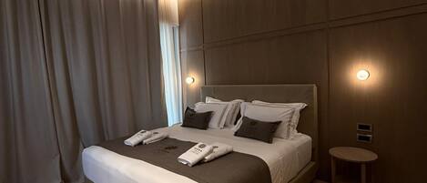 Habitación doble superior | Ropa de cama de alta calidad, colchones viscoelásticos, minibar