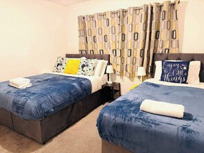 3 bedrooms, iron/ironing board, free WiFi, bed sheets