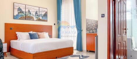 1 غرفة نوم ومكواة/لوح كي وواي فاي وملاءات أسرّة