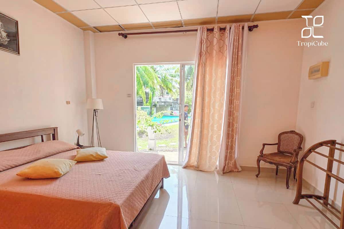 Standard Double Room, Pool View | Blackout drapes, soundproofing, free WiFi