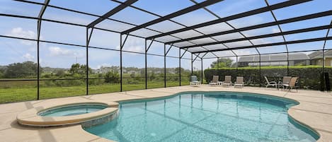A heated pool
