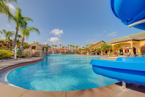 A heated pool
