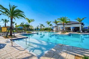 A heated pool