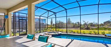 Una piscina climatizada