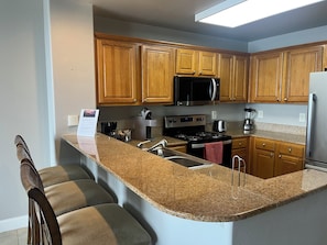Microwave, oven, stovetop, dishwasher