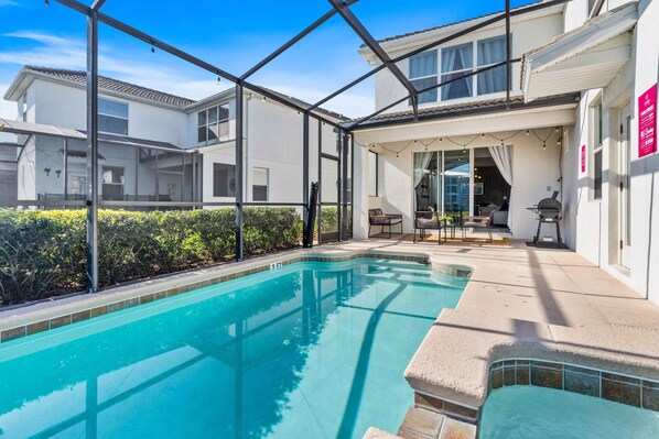 A heated pool