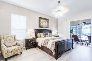 4 bedrooms, iron/ironing board, WiFi, bed sheets