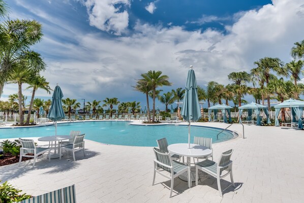 A heated pool
