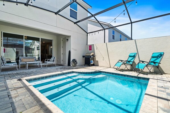 A heated pool