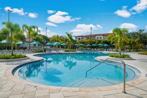 A heated pool