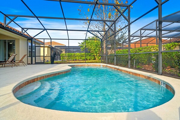 A heated pool
