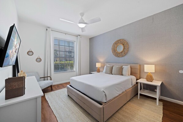3 bedrooms, iron/ironing board, WiFi, bed sheets