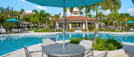 Et oppvarmet basseng