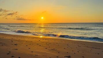 Beach nearby, sun-loungers