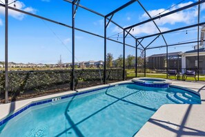 A heated pool