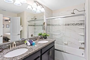 Hair dryer, towels