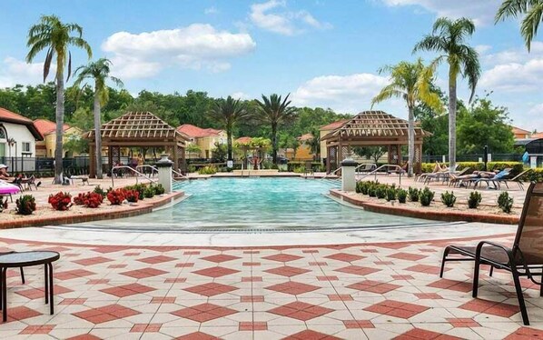 A heated pool