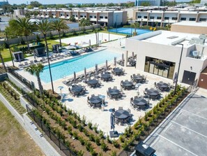 A heated pool