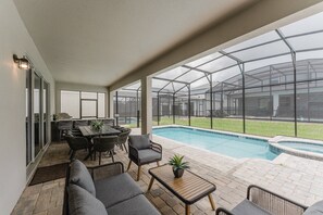 A heated pool