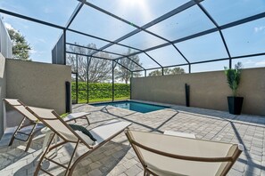 A heated pool
