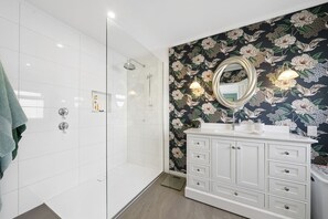Een douche, een haardroger