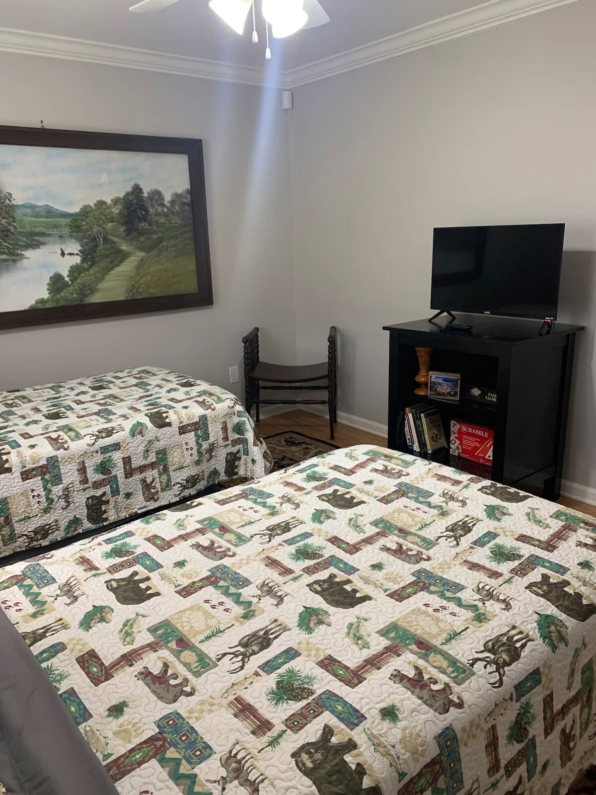 2 chambres, bureau, Wi-Fi gratuit, draps fournis