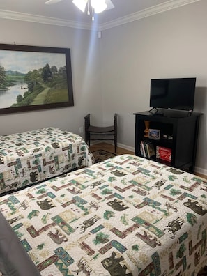 2 chambres, bureau, Wi-Fi gratuit, draps fournis