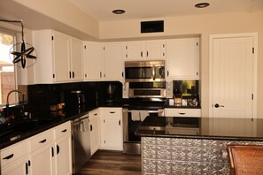 Microwave, oven, stovetop, dishwasher