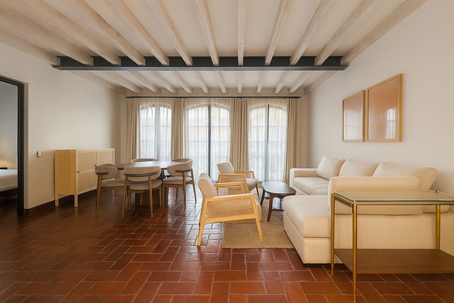 Luxury Apartment, 2 Bedrooms, 2 Bathrooms, City View | Living area | 55-inch Smart TV with digital channels, Netflix, streaming services