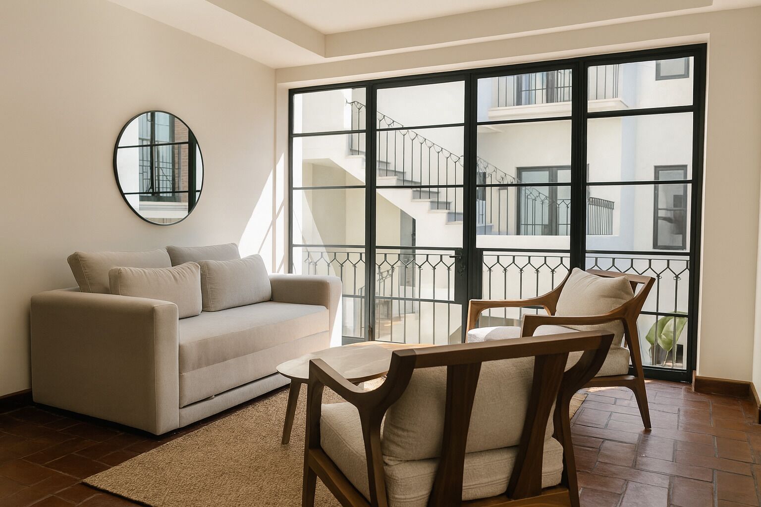 Superior Apartment, 2 Bedrooms, Kitchen | Living area | 55-inch Smart TV with digital channels, Netflix, streaming services