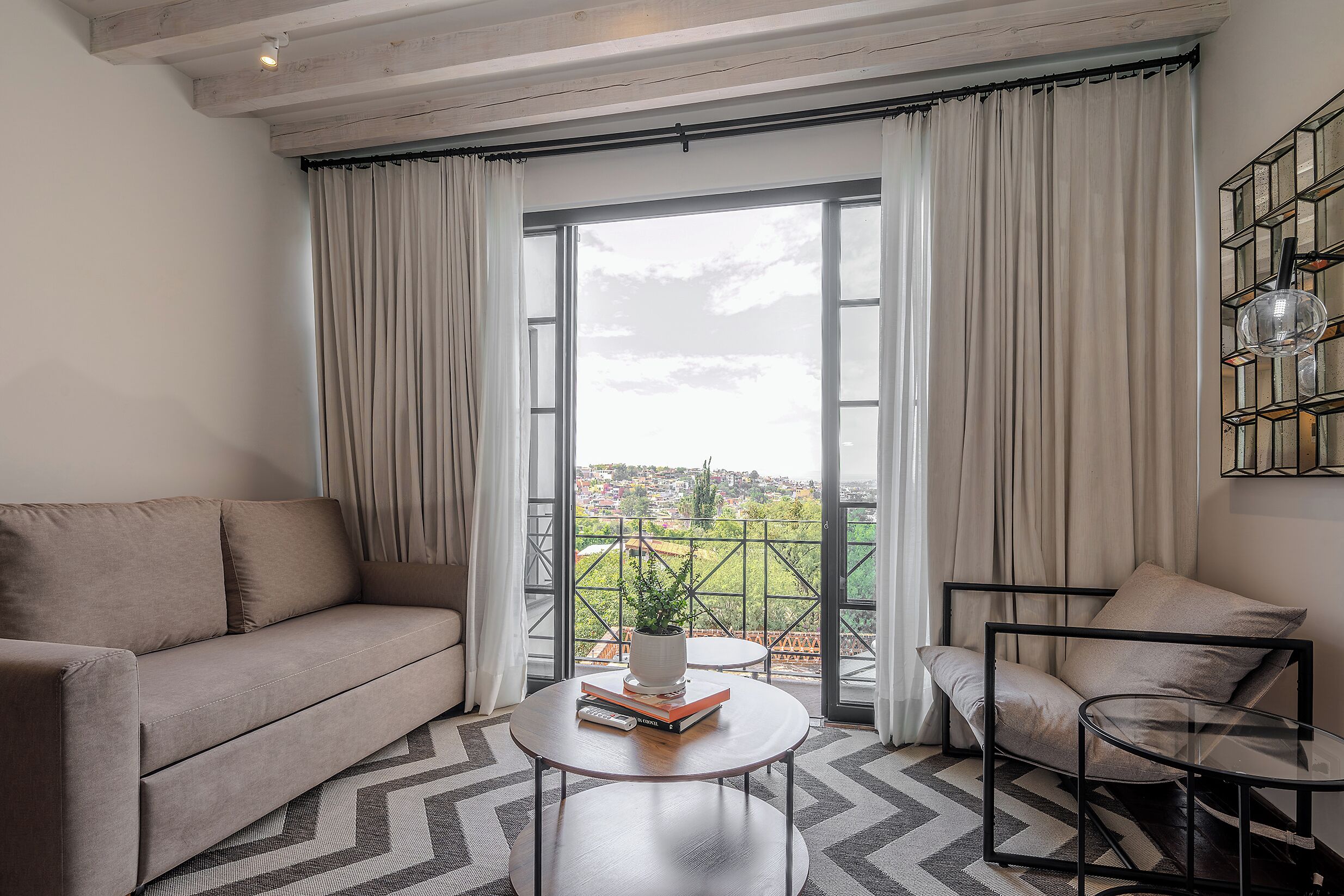 Design Apartment, Multiple Beds, 2 Bathrooms, City View | Living area | 55-inch Smart TV with digital channels, Netflix, streaming services