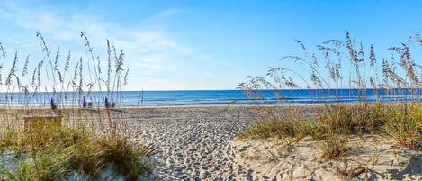 Sun loungers, beach towels