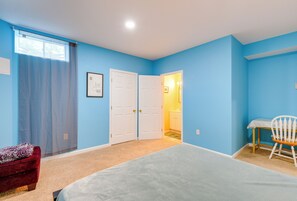 2 chambres, bureau, fer et planche à repasser, accès Internet
