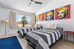 4 bedrooms, iron/ironing board, travel cot, WiFi