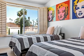 4 bedrooms, iron/ironing board, travel cot, WiFi