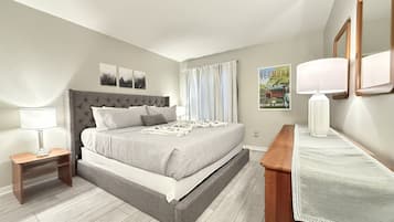 1 bedroom, iron/ironing board, travel crib, free WiFi