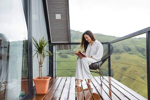 Terrace/patio - A-Frame House - Monteverde (Sierra)