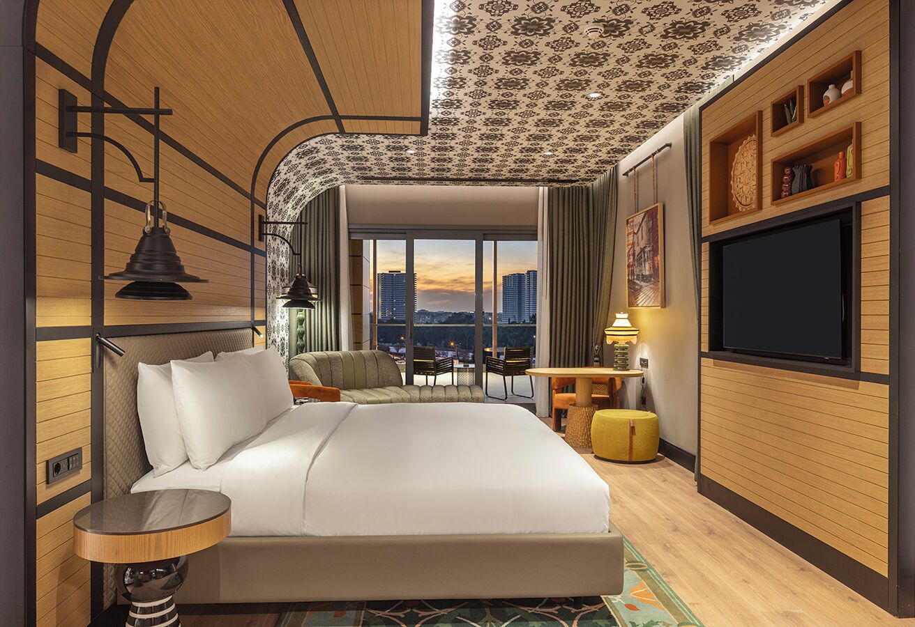 디럭스 스위트, 침실 1개, 테라스 | 미니바, 객실 내 금고, 책상, 방음 설비