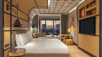 Deluxe Suite, 1 Bedroom, Terrace | Minibar, in-room safe, desk, soundproofing