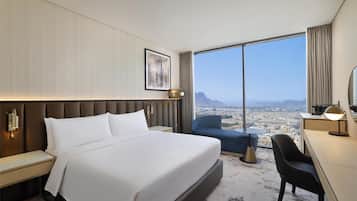 In-room safe, desk, laptop workspace, blackout curtains