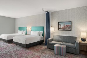 Studio Suite, 2 Queen Beds, Accessible, Bathtub | Living area - Home2 Suites by Hilton Richmond Chester (Chester)
