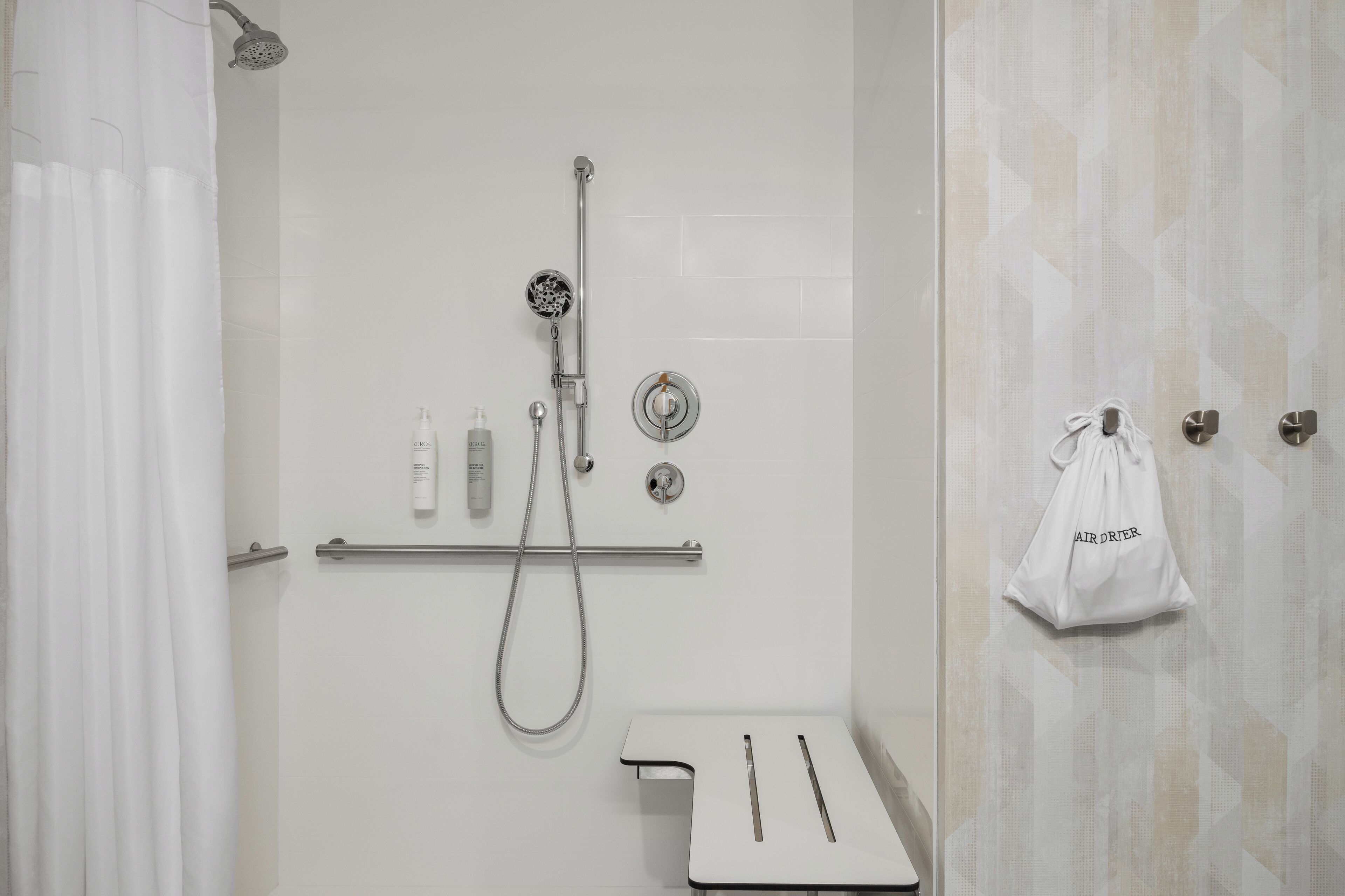 Room, 1 King Bed, Accessible (Mobility & Hearing, Roll-In Shower) | Iron/ironing board