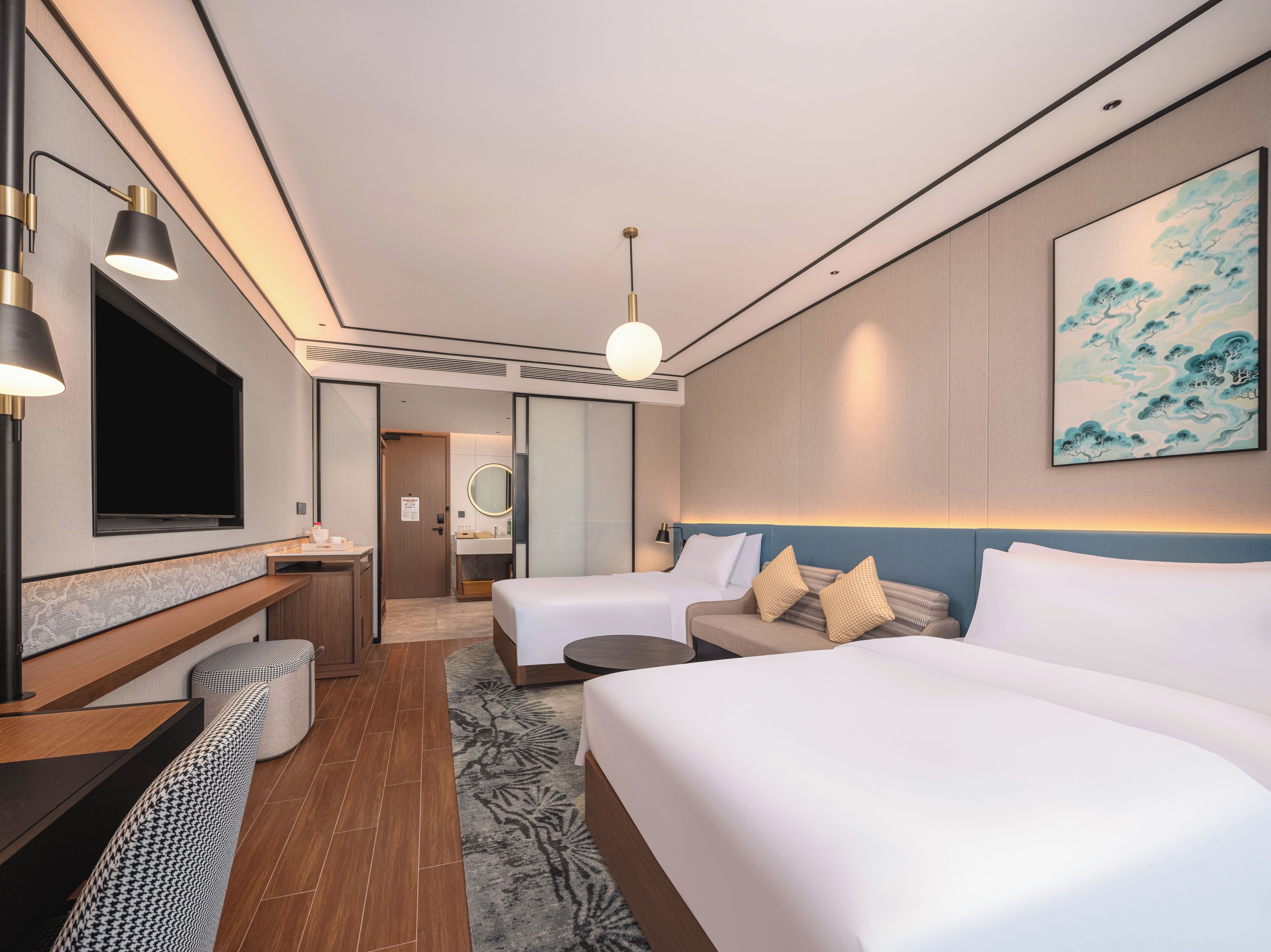 Room, 2 Single Beds, River View