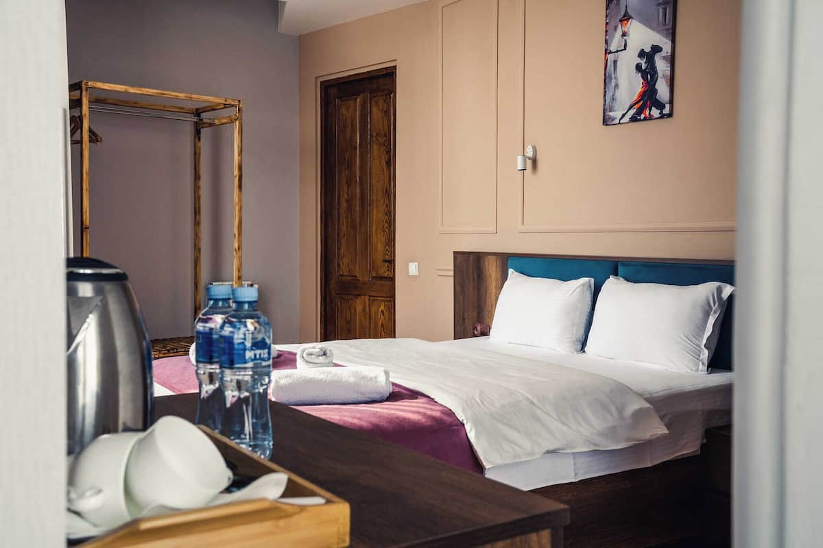 Luxury Double Room, Balcony, City View | Blackout drapes, iron/ironing board, free WiFi, bed sheets