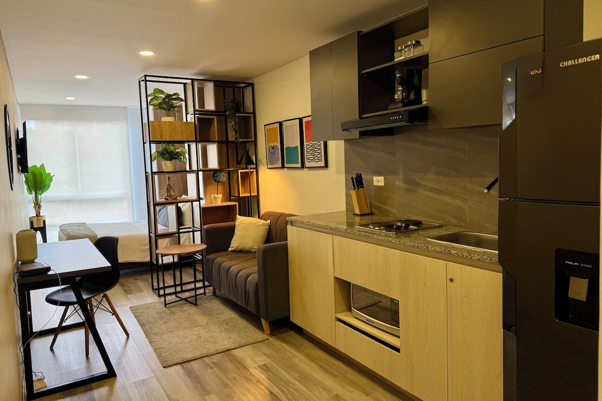 Departamento, balcón, vista a la montaña | Cocina privada