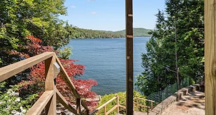 Lake Front Cabin with Private Dock & Amazing Views