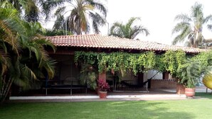 A house with a tiled roof, a hammock, and a well-maintained lawn. - Excellent place to rest!!! (Cuernavaca)