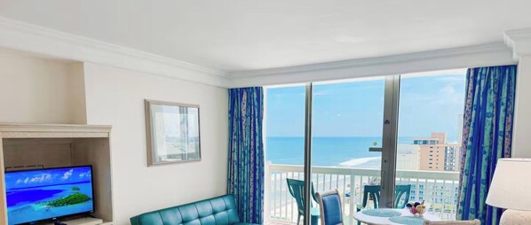 Iron/ironing board, Internet, bed sheets - The Coastal | Ocean Views | 12th Floor Studio (Daytona Beach)