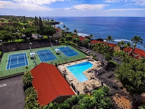 公寓式客房, 1 张大床和 1 张沙发床 (Keauhou Kona Surf & Racquet Club#7-10) | 运动场